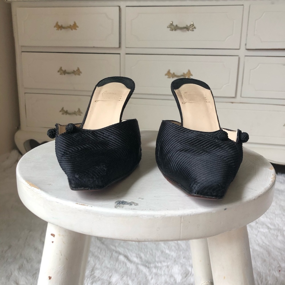 Christian Louboutins mule kitten heels 39.5 - Picture 6 of 9